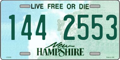 NH license plate 1442553