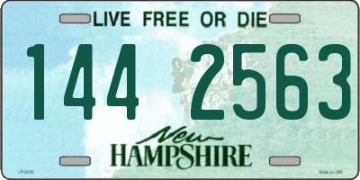 NH license plate 1442563