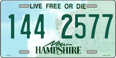 NH license plate 1442577