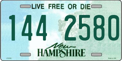 NH license plate 1442580