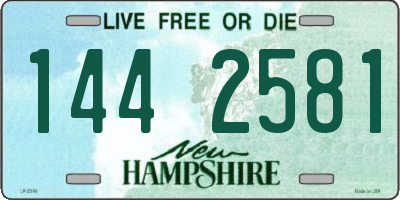 NH license plate 1442581