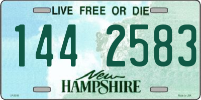 NH license plate 1442583