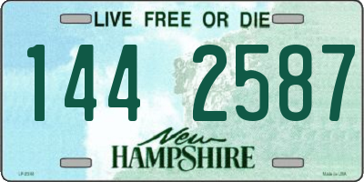 NH license plate 1442587