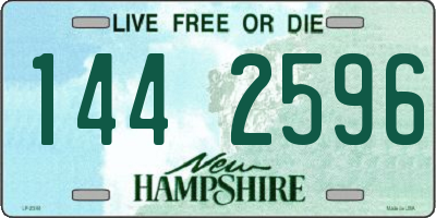 NH license plate 1442596