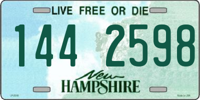 NH license plate 1442598