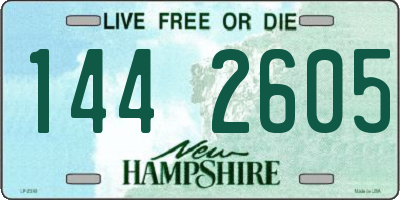 NH license plate 1442605