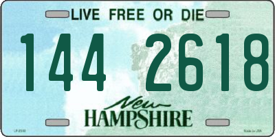 NH license plate 1442618