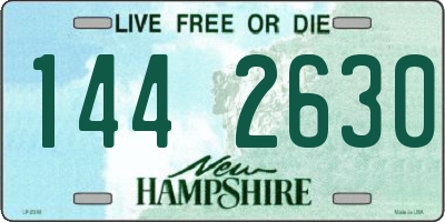 NH license plate 1442630