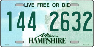 NH license plate 1442632