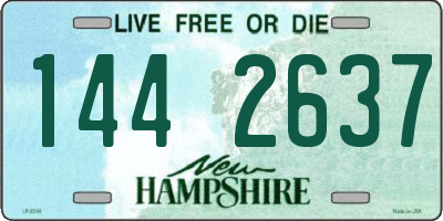 NH license plate 1442637
