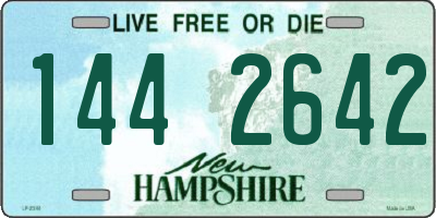 NH license plate 1442642