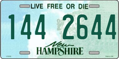 NH license plate 1442644