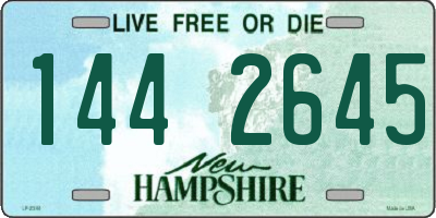 NH license plate 1442645