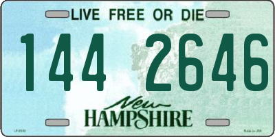 NH license plate 1442646