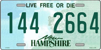 NH license plate 1442664