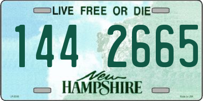 NH license plate 1442665