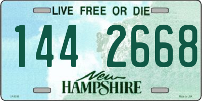NH license plate 1442668