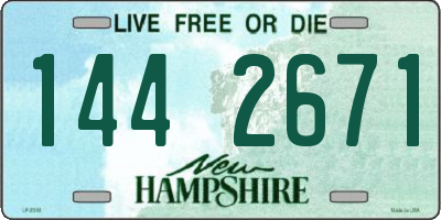 NH license plate 1442671