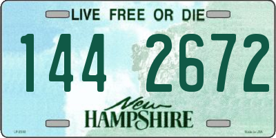 NH license plate 1442672