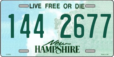 NH license plate 1442677