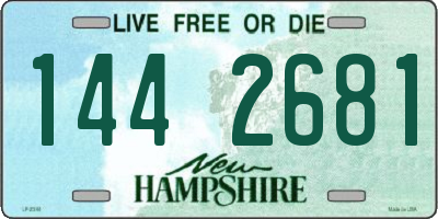 NH license plate 1442681
