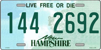 NH license plate 1442692