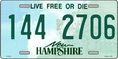 NH license plate 1442706