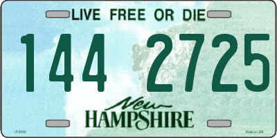 NH license plate 1442725