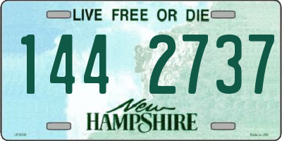 NH license plate 1442737