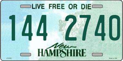 NH license plate 1442740