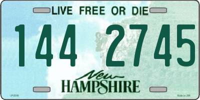 NH license plate 1442745