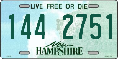 NH license plate 1442751