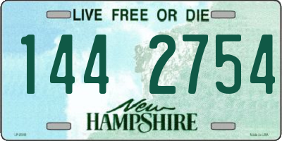 NH license plate 1442754