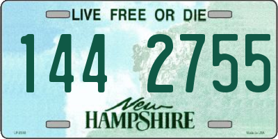 NH license plate 1442755