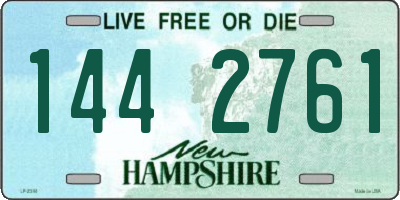 NH license plate 1442761
