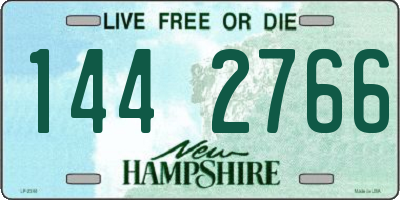 NH license plate 1442766