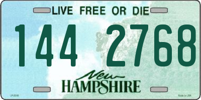 NH license plate 1442768