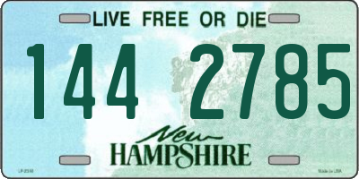 NH license plate 1442785