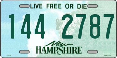 NH license plate 1442787