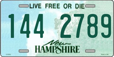 NH license plate 1442789