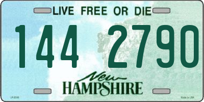NH license plate 1442790