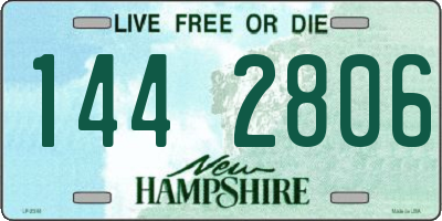 NH license plate 1442806