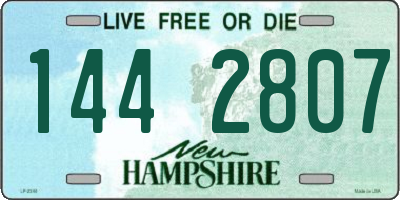 NH license plate 1442807