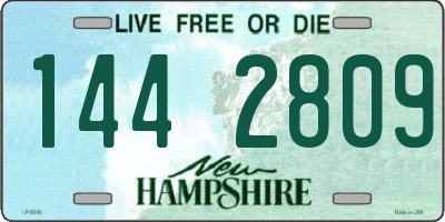 NH license plate 1442809