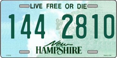 NH license plate 1442810