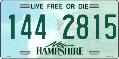 NH license plate 1442815
