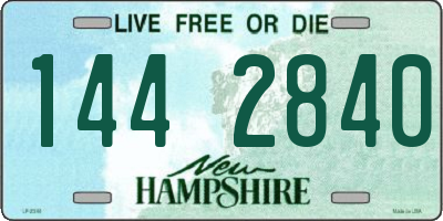 NH license plate 1442840