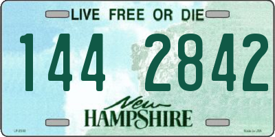 NH license plate 1442842