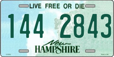 NH license plate 1442843