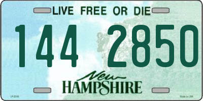 NH license plate 1442850
